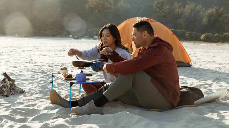 Camping on beach in Hong Kong Debbie Wong and Aaron Stadlin-Robbie | Vikash Autar Film and Television Director