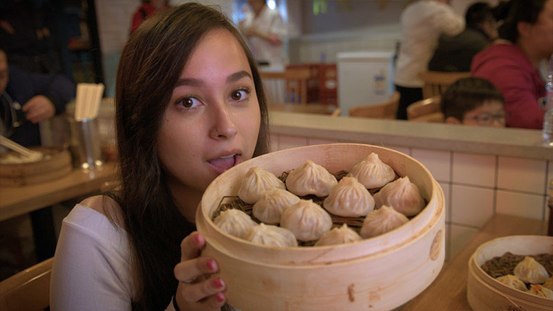 J Lou with Dumplings | Vikash Autar Film and Television Director